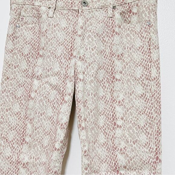 AG Adriano Goldschmied Prima Ankle Jeans Skinny Python Snake Print Size 28 $198 - Picture 8 of 15